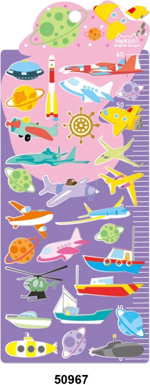 50967 SEA, SKY & SPACE PUFFY STICKERS-10