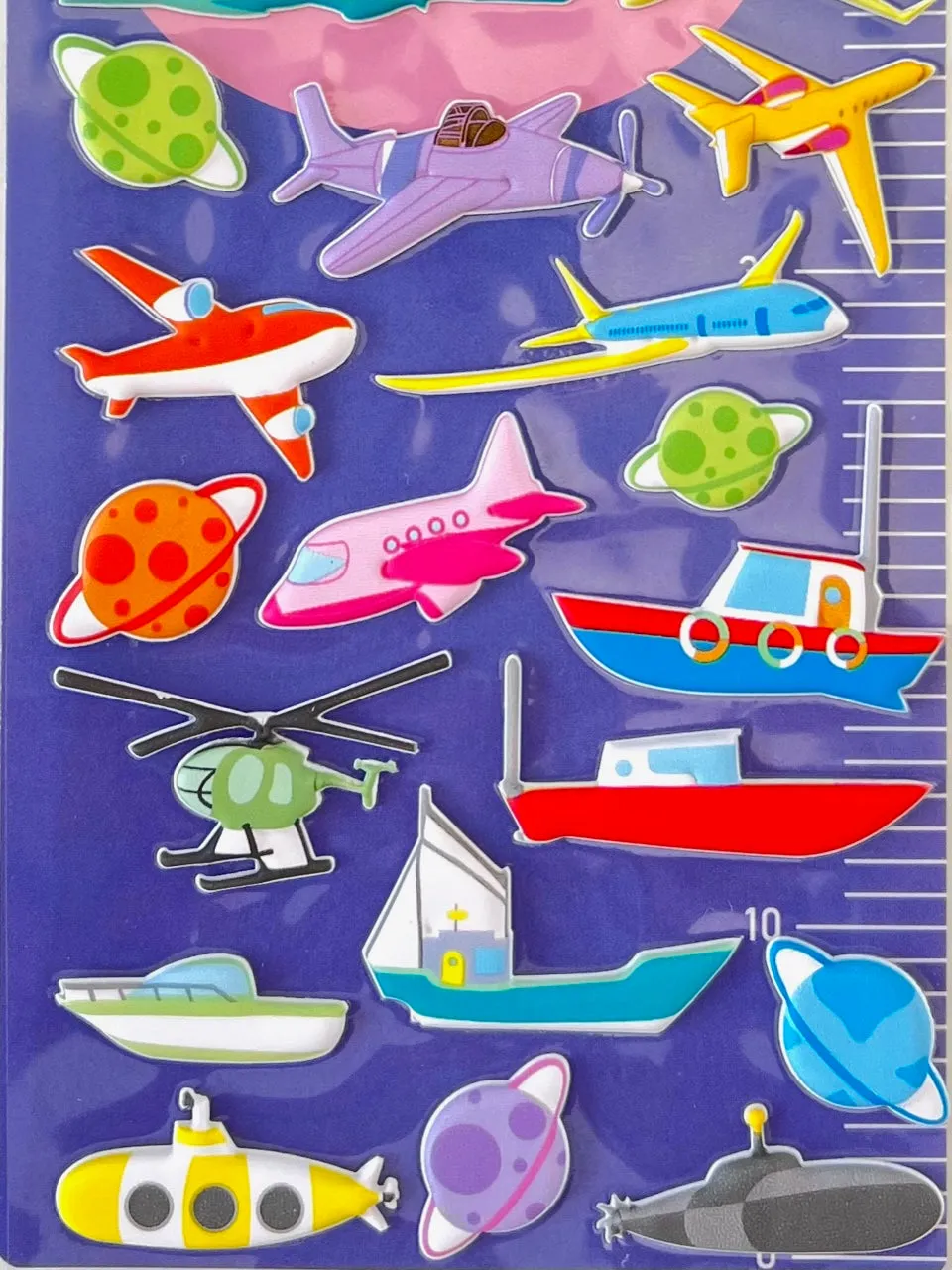 50967 SEA, SKY & SPACE PUFFY STICKERS-10