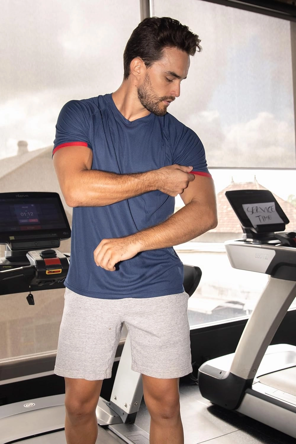 5 Pack Workout Shirts for Men Quick Dry Crew Neck Short Sleeve Tee Tops Moisture Wicking Athletic Light Gym T-Shirts
