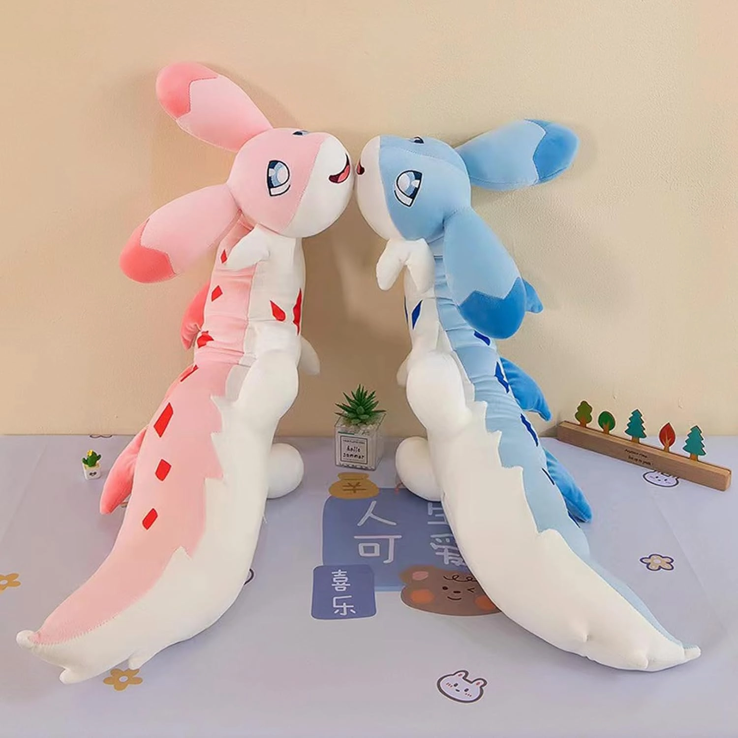 6 Ft Chillet Stuffed Animals, 4.4 Lb Weighted Soft Cute Giant Stuffed Chillet Toys, Body Throw Pillow for Sleeping Plush Toy, Gifts Birthday Valentine's Day