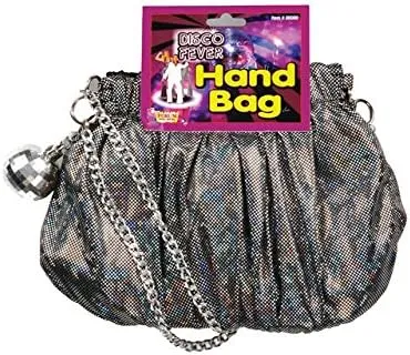 70's Silver Disco Costume Handbag Purse
