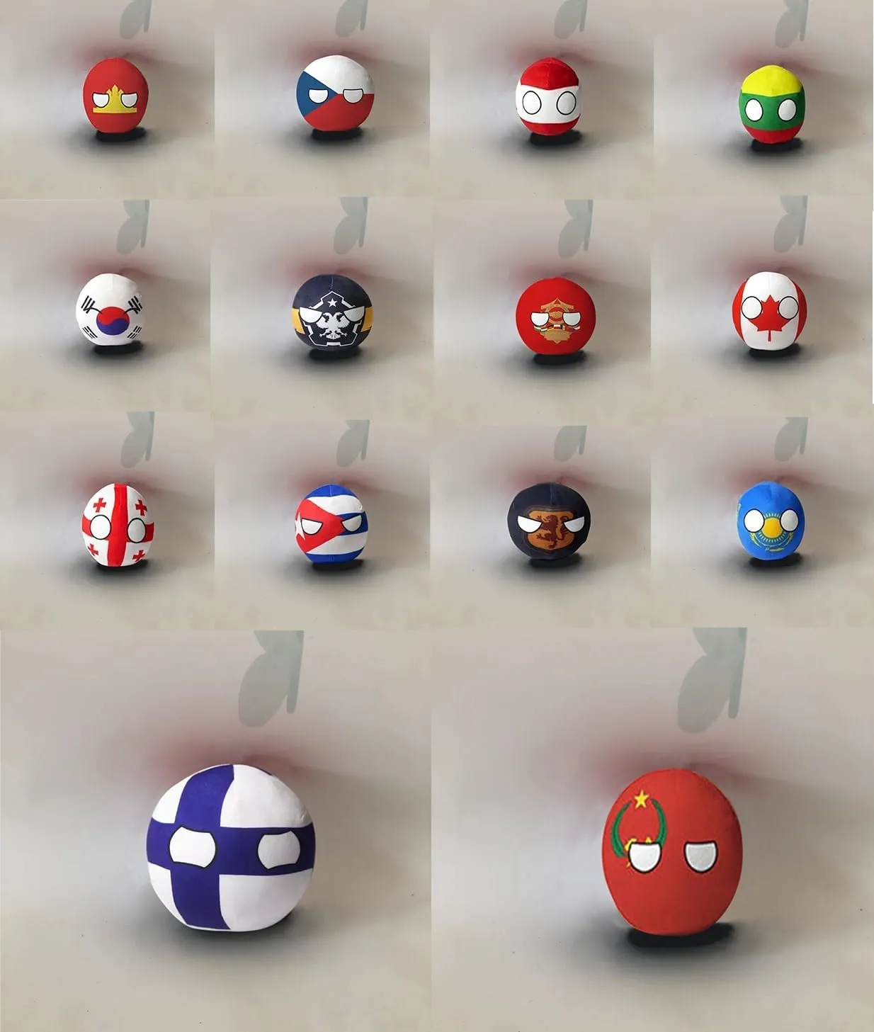 7.9in 3.9in Country Ball Plush Country Ball, Flags of France, Qatar, Croatia, Peru and Other Countries, Plush Toy Country Balls, Indoor Decoration, (Palestine,7.8in)
