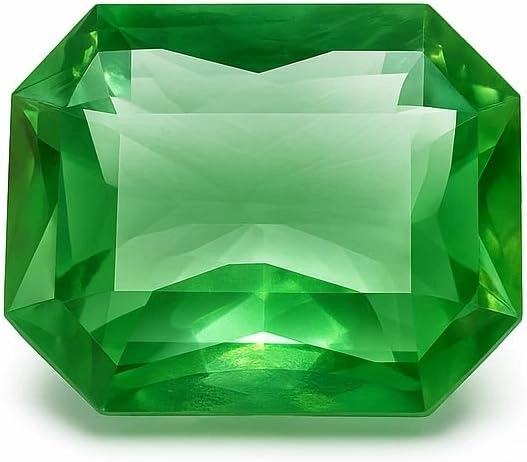 8.56 Ct Bluish Green Sapphire Emerald Cut Loose Gemstone Top Quality Stone Ideal for Pendant & Earrings
