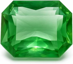 8.56 Ct Bluish Green Sapphire Emerald Cut Loose Gemstone Top Quality Stone Ideal for Pendant & Earrings