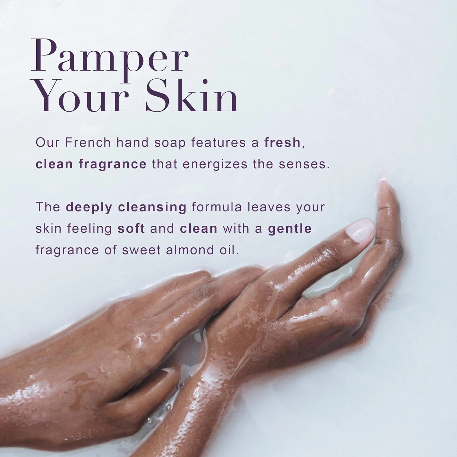 A LA MAISON French Liquid Hand Soap, Fresh Sea Salt - Natural Hand Wash Made with Essential Oils - Biodegradable, Plant-Based, Vegan, Cruelty-Free, Alcohol & Paraben Free (16.9 oz, 3 Pack)