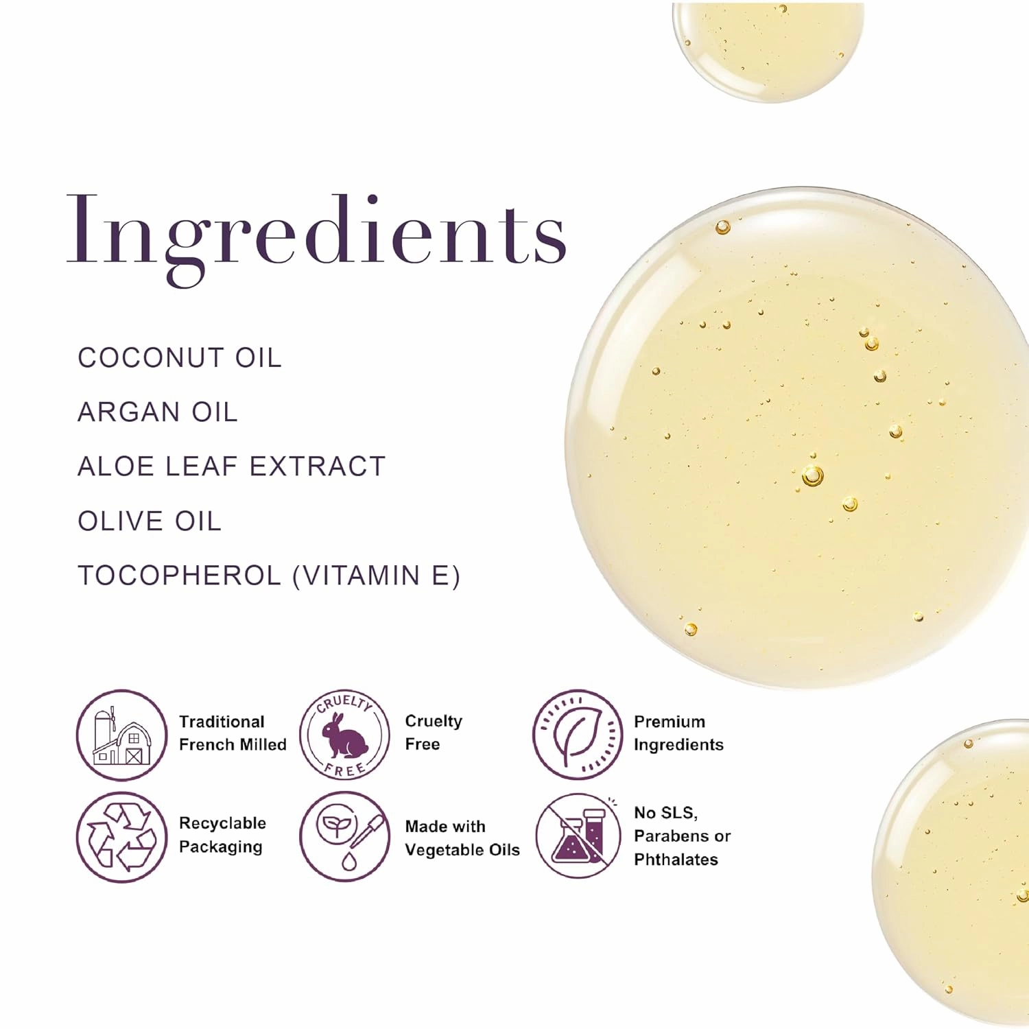 A LA MAISON French Liquid Hand Soap, Fresh Sea Salt - Natural Hand Wash Made with Essential Oils - Biodegradable, Plant-Based, Vegan, Cruelty-Free, Alcohol & Paraben Free (16.9 oz, 3 Pack)
