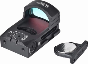 Ade Advanced Optics ARES RD3-028 PRO Motion Activated 3.5MOA Red Dot Mini Reflex Sight with Weather Shield for Handgun