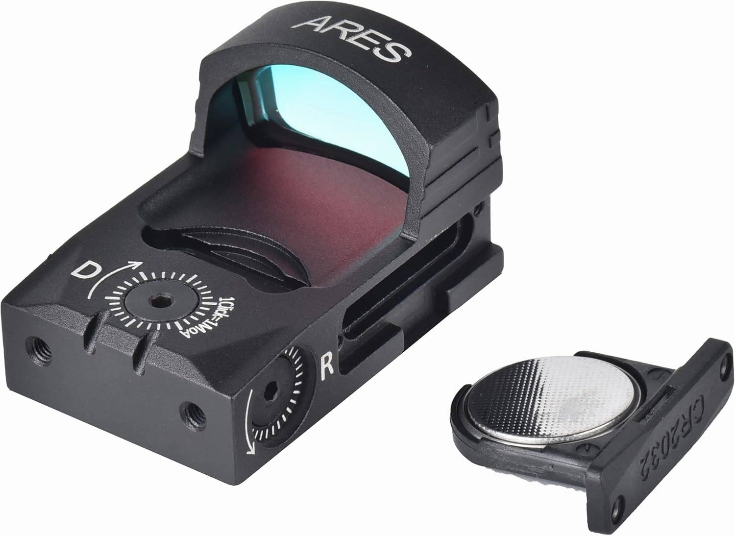 Ade Advanced Optics ARES RD3-028 PRO Motion Activated 3.5MOA Red Dot Mini Reflex Sight with Weather Shield for Handgun