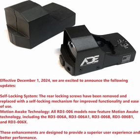Ade Advanced Optics Mini RD3-006x Green Dot Reflex Sight for Colt 1911 Standard Pistol Mounting Plate That Replace Rear Sight