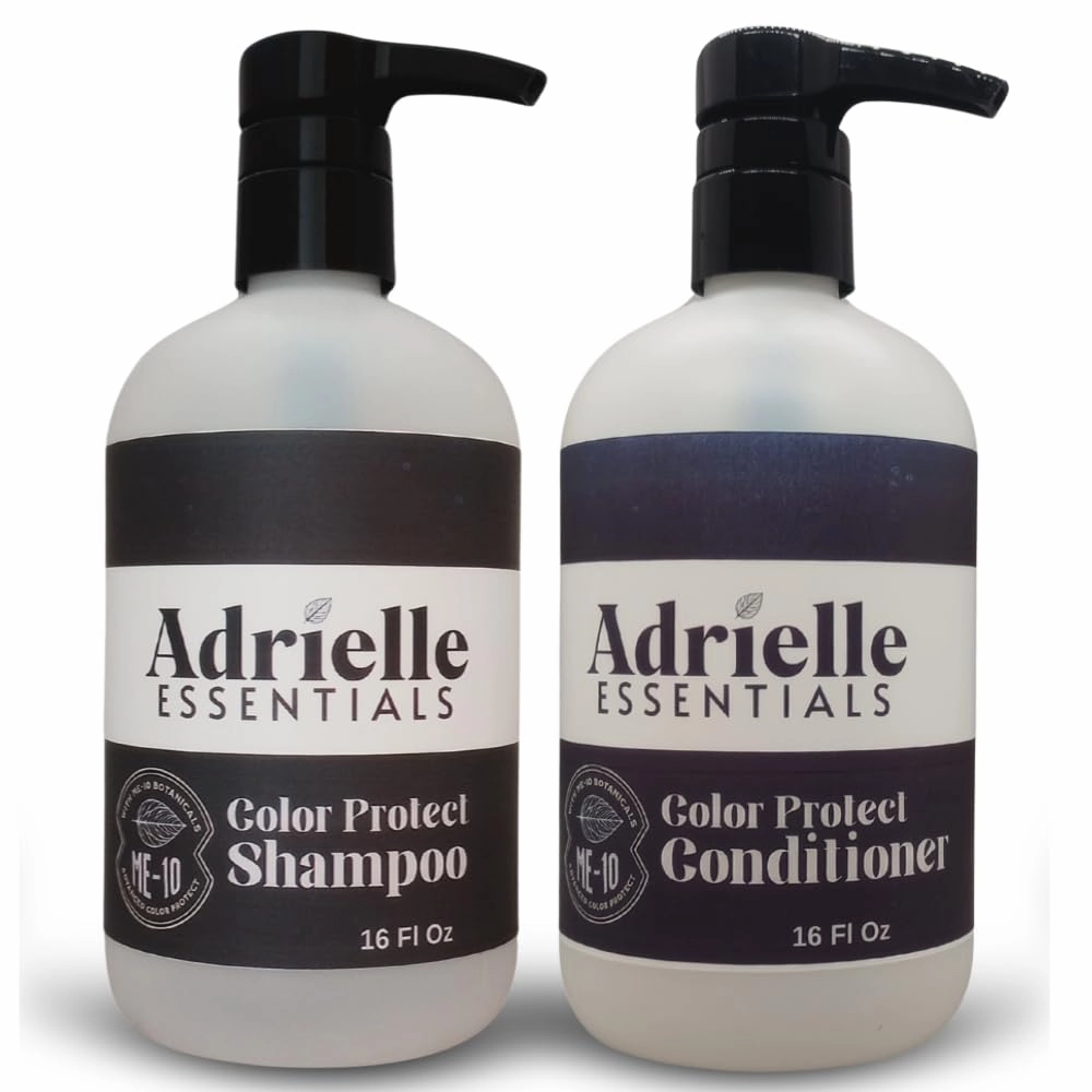 Adrielle Essentials Apples & Acorns Scented Color Protect Hair Shampoo and Conditioner Set, 16 Oz Shampoo - 16 Oz Conditioner