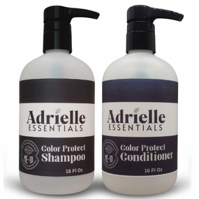 Adrielle Essentials Apples & Acorns Scented Color Protect Hair Shampoo and Conditioner Set, 16 Oz Shampoo - 16 Oz Conditioner