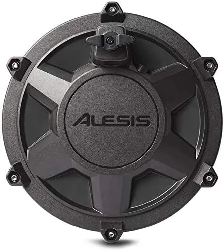 Alesis Nitro 8 Inch Single-Zone Mesh Tom Pad with Clamp and Silverline Audio 10ft Trigger Cable Bundle