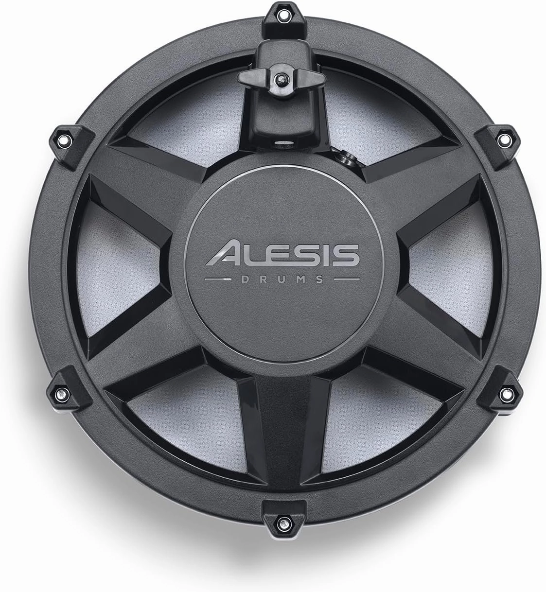 Alesis Nitro Max 8 Inch Single-Zone Mesh Tom Pad with Clamp and Silverline Audio 10ft Trigger Cable Bundle