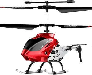 Alloy Helicopter Charging Aircraft 2.4G RC Helicopter Electric Remote Control Plane Air Pressure Fixed Height RC Aircraft Crash Resistant Boy Toy Airplane Gifts for Children and Adults