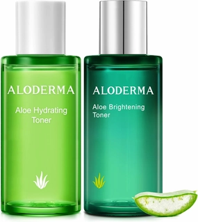 Aloderma Aloe Toner Set, 2 Pieces - Hydrating Toner, Brightening Toner