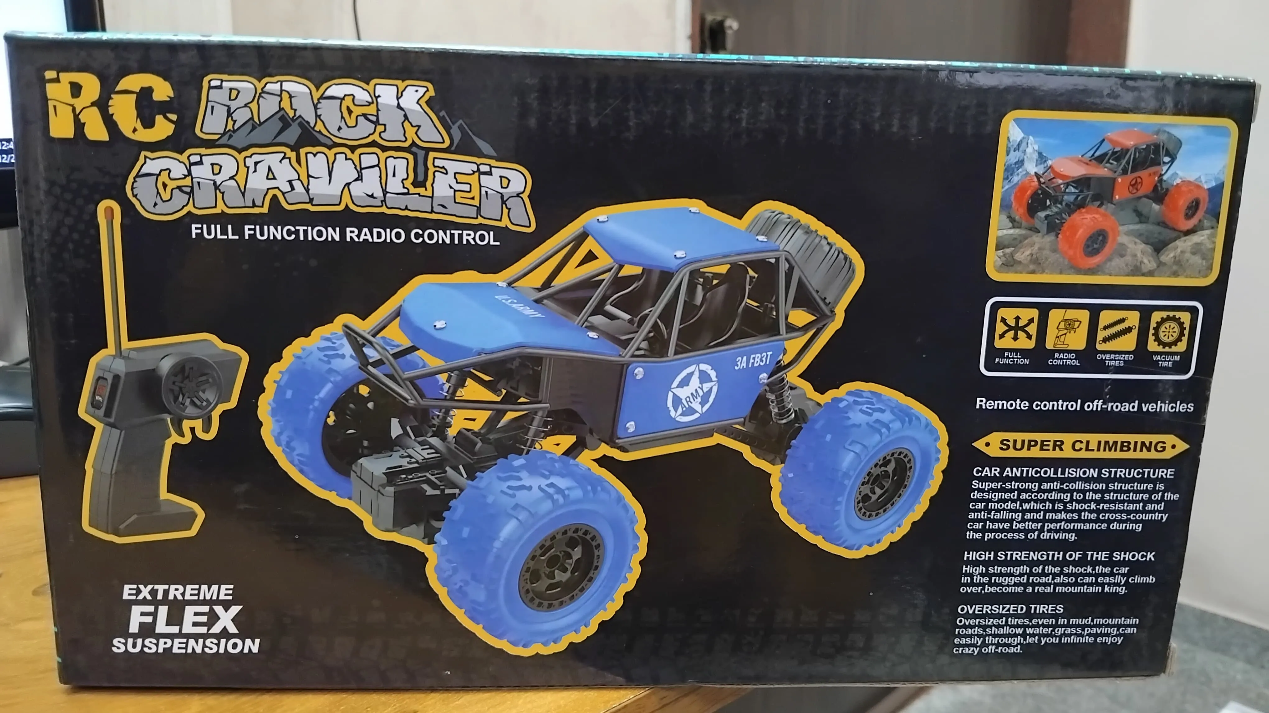 AM2934 RC Rock Crawler car No.LMN-406CH Full Function Radio Control 1:20 Scale Super Climbing Multicolour