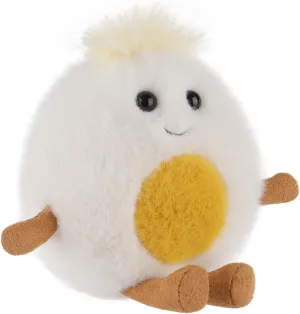 Apricot Lamb Boiled Egg Plush Stuffed Animals for Kids, Soft Cute Plush Toys for Baby Girl and Boy, Fluffy Boiled Egg