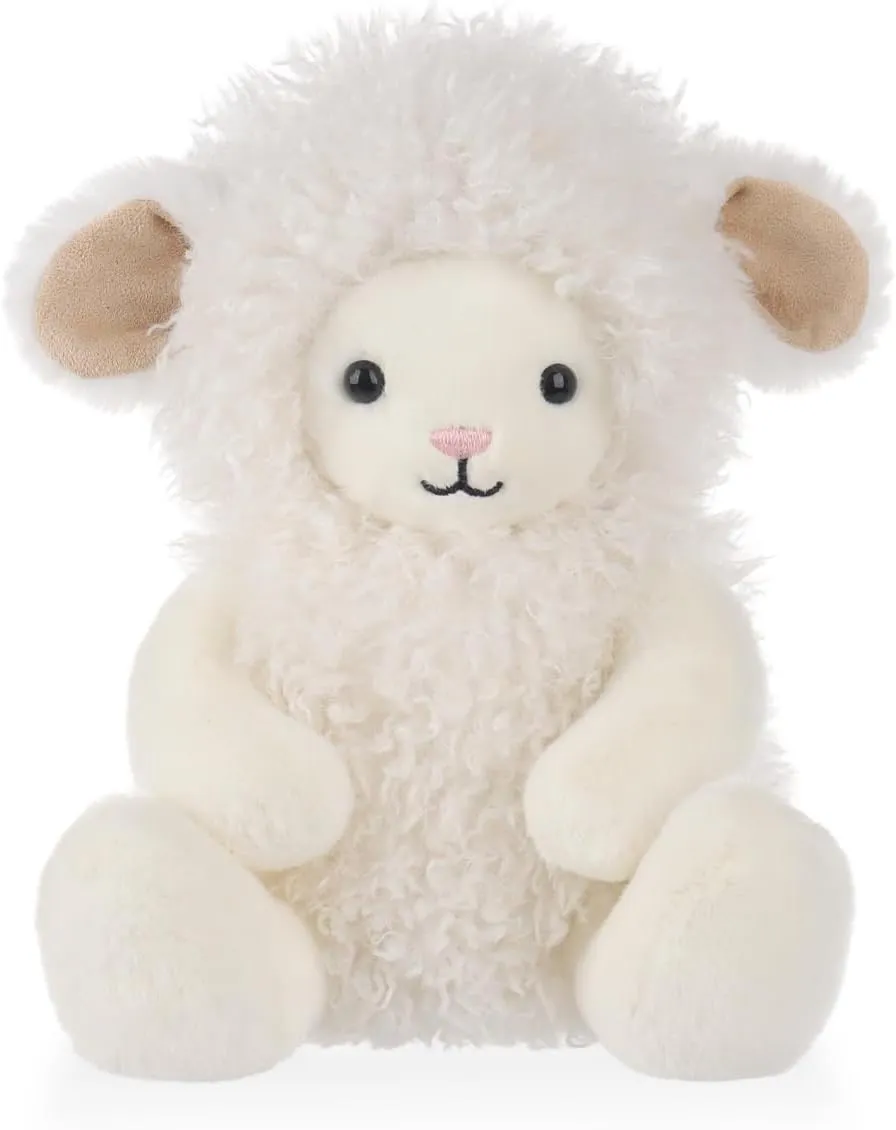 Apricot Lamb Brave Lamb Stuffed Animals for Kids, Soft Cute Plush Toys for Baby Girl and Boy, 8 Inches