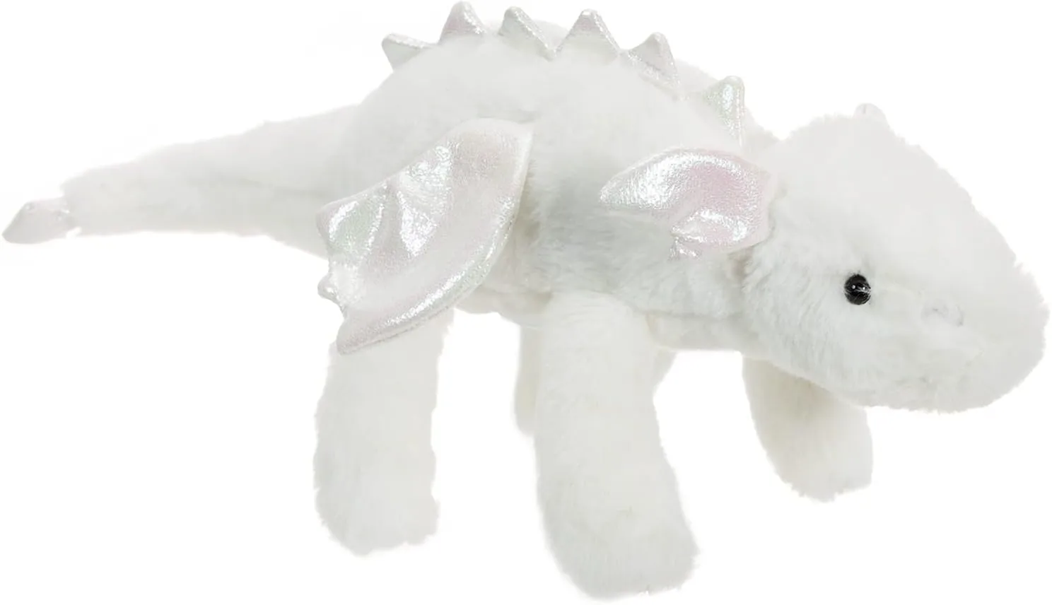 Apricot Lamb Lying Dragon Plush Stuffed Animals for Kids, Soft Cute Plush Toys for Baby Girl and Boy, Large Fluffy Lying Dragon White