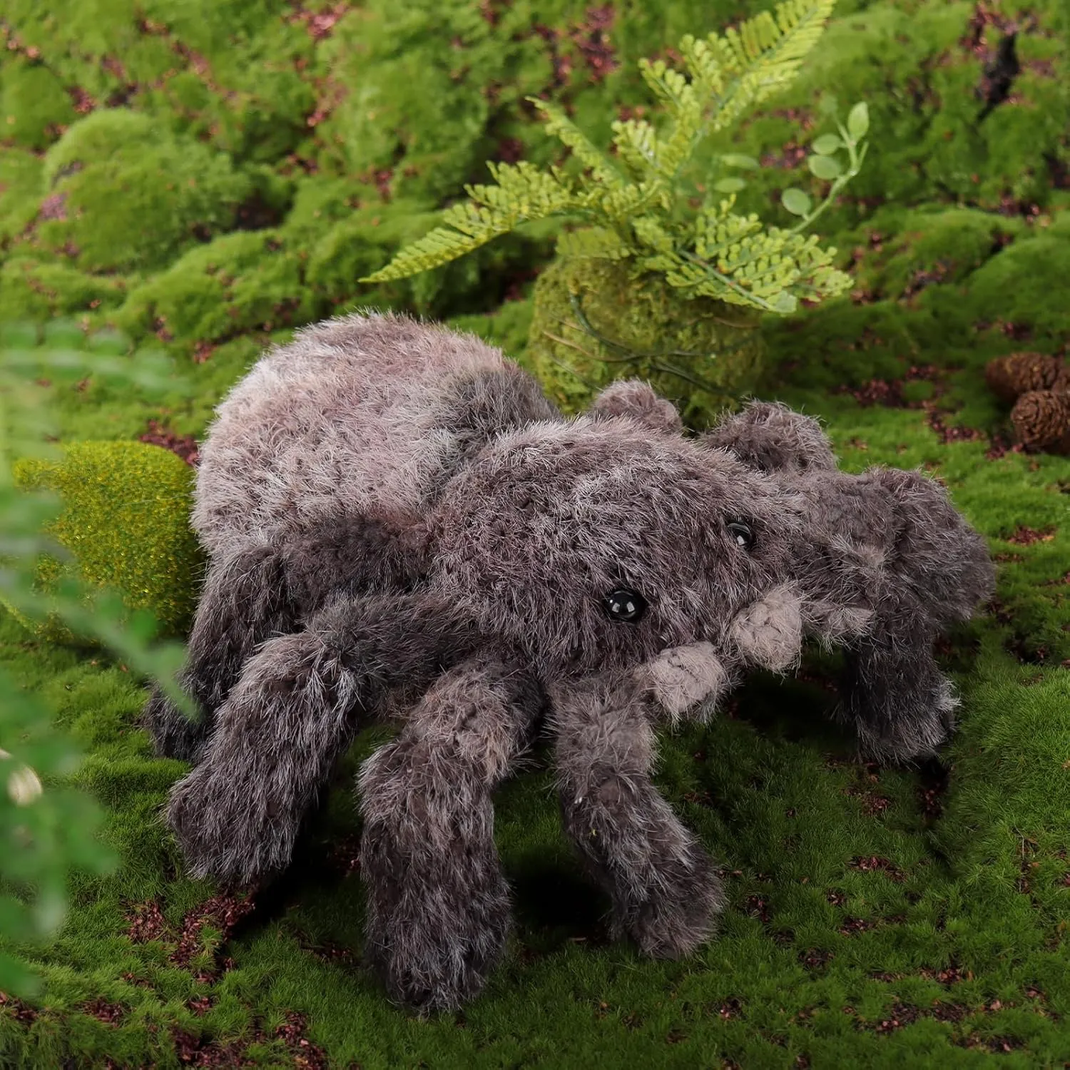 Apricot Lamb Toys Insect Plush Devil Spider Stuffed Animal Soft Cuddly Perfect for Kids (Black)