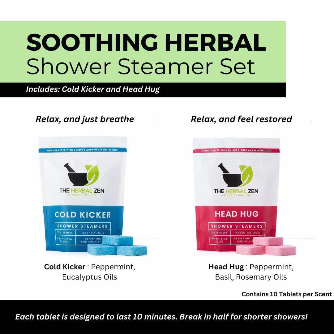 Aromatherapy Shower Steamers Gift Set, Shower Bombs Made in the USA, Relaxation Gift for Women, Lavender Shower Steamers for Women, Eucalytus Shower Steamer, Mothers Day Gifts