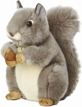 AURORA, 26172, MiYoni Squirrel, 10In, Soft Toy, Grey