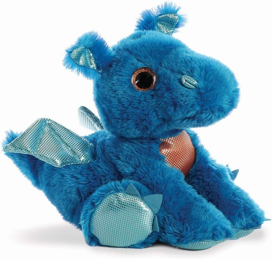 AURORA, 60859, Sparkle Tales, Flash Dragon, 12In, Soft Toy, Blue, 12-Inch