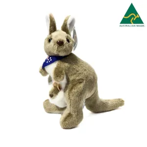 Australian Made 22cm Kangaroo With Joey