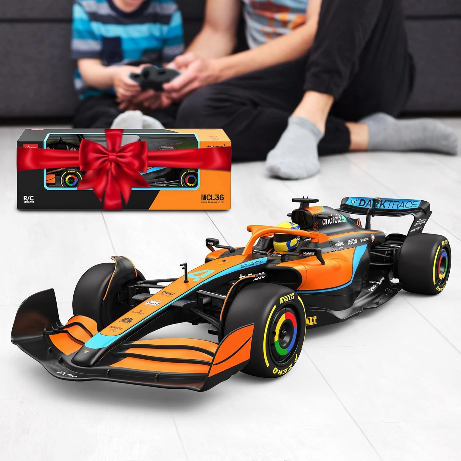 Authentic Licensed 1:12 McLaren F1 MCL36 Remote Control Car - F1 Collection RC car Series for Kids and Adults - 2.4GHz RC Car for Gift (1:12 McLaren F1 MCL36)