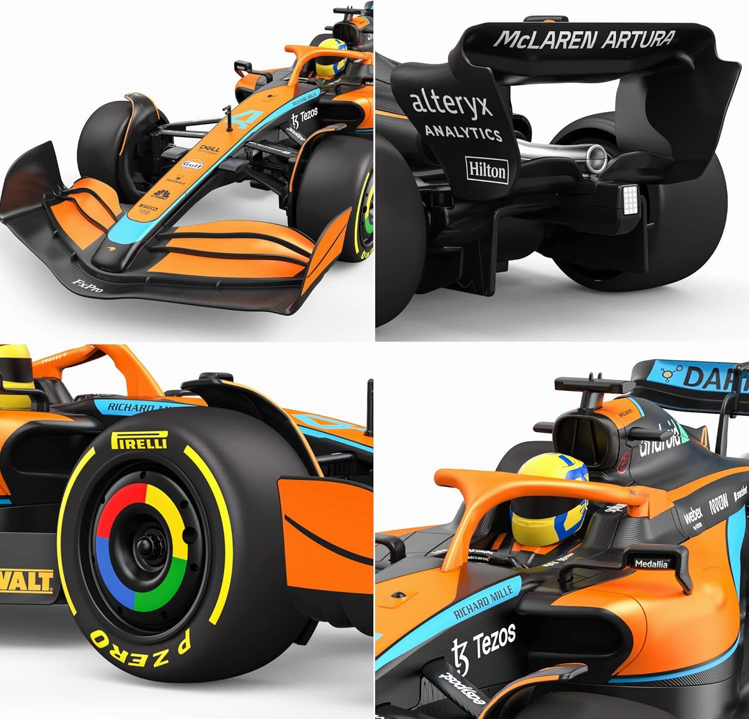 Authentic Licensed 1:12 McLaren F1 MCL36 Remote Control Car - F1 Collection RC car Series for Kids and Adults - 2.4GHz RC Car for Gift (1:12 McLaren F1 MCL36)