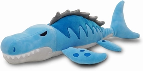 Avocatt Blue Mosasaurus Plushie Toy - 17 Inches Stuffed Animal Plush - Plushy and Squishy Mosasaurus with Soft Fabric and Stuffing - Cute Toy Gift for Boys and Girls