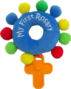 Baby Rosary My First Rosary™, Plush Marian Blue Rattle
