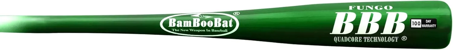 BAMBOOBAT by Pinnacle Sports Equipment INC. Adult Fungo Infield/Outfield Bamboo Baseball Bat - 100 Day Warranty