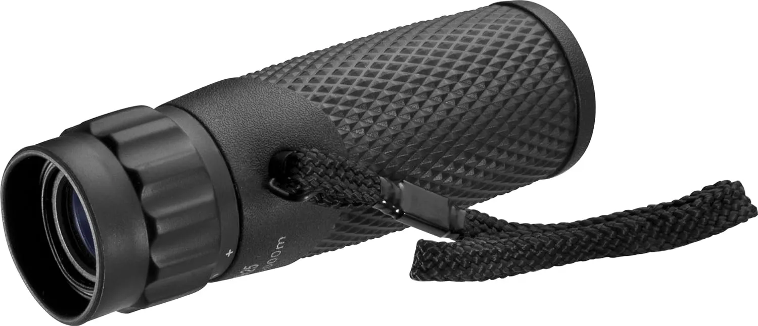 Barska Blackhawk Waterproof Monocular – Compact, Fogproof, Multi-Coated Optics, Slip-Resistant Grip for Birding, Hiking, Sports, Concerts & Outdoor Use