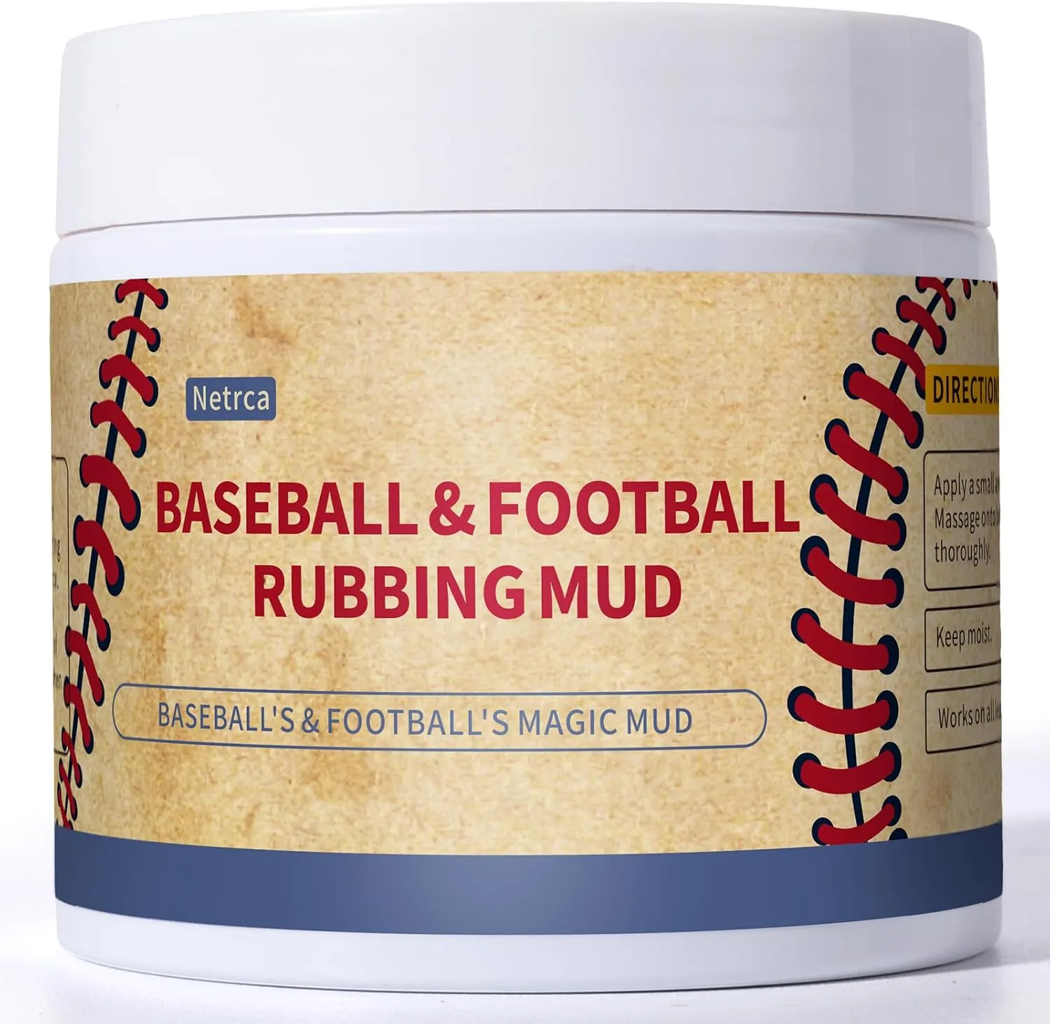 Baseball Mud, Football Rubbing Mud for Breaking in & Darkening Leather & Enhanced Grip, Lena Take the Shine off New Balls, Football Mud Original Formula for Game-Ready Leather & Synthetic Balls