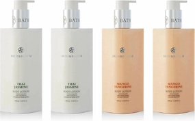 Bath and Bloom Jasmine and Mango Tangerine Body Lotion Set.
