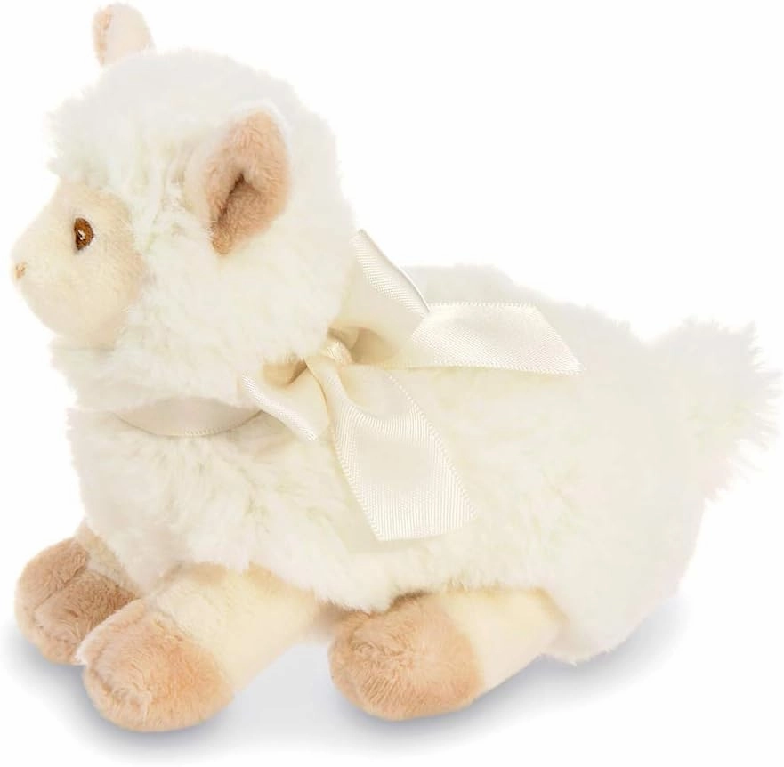 Bearington Baby Sweet Alma Plush Stuffed Animal Llama with Rattle, 6 inches