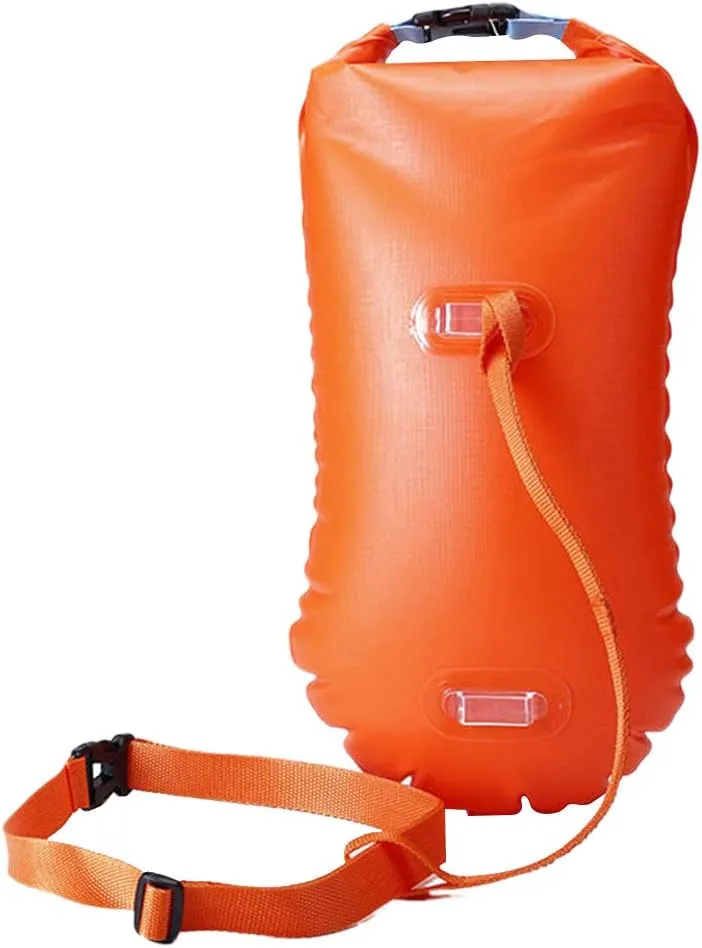 BESPORTBLE Floats for Swimming Pool Inflatable Float Snorkel Float Dry Bag Waist Belt Swim Float Swim Tow Float Swim Bubble Safety Open Water Swimming Ring Swimming Bag Buoy Light Rafting Bag