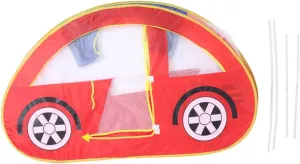 BESPORTBLE Red Mesh Play Tent Portable Indoor Castle for Foldable Ocean Ball Pool Easy Setup Tent House for Creative Ages