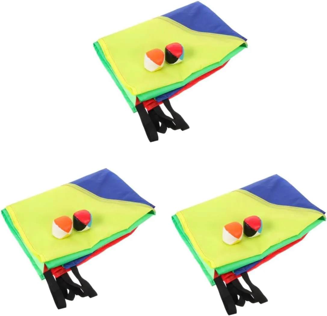 BESPORTBLE Sensory Integration Training Equipment Outdoor Rainbow Umbrella Plaything Cloth Colorful Balls