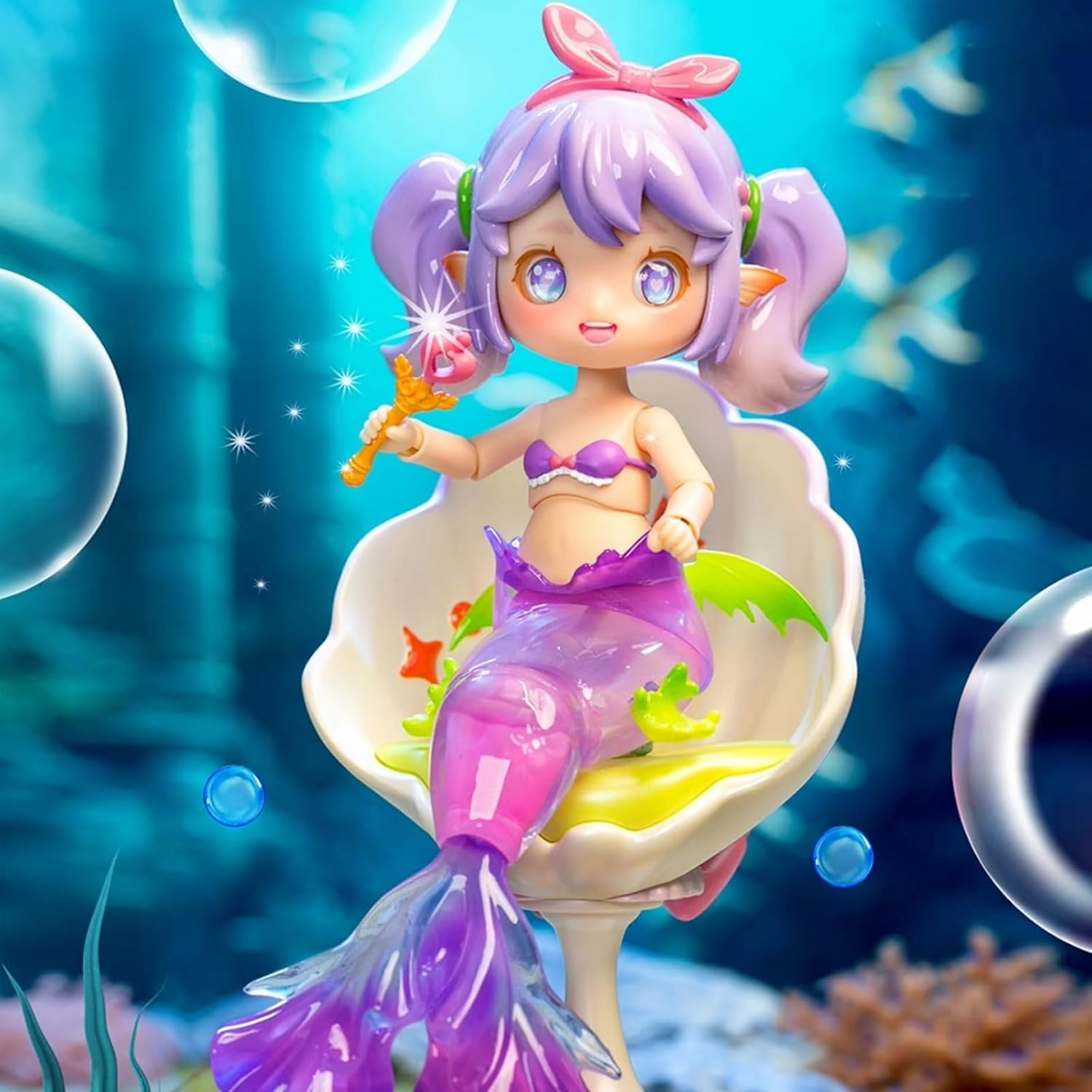 BJD Dolls Blind Box,Kawaii BJD Dolls Yunlai Mermaid Series Ball Jointed Doll Collectable Action Figure Posable Dress Up Doll for Girls Birthday Party Gift (Mermaid Island-1pack)