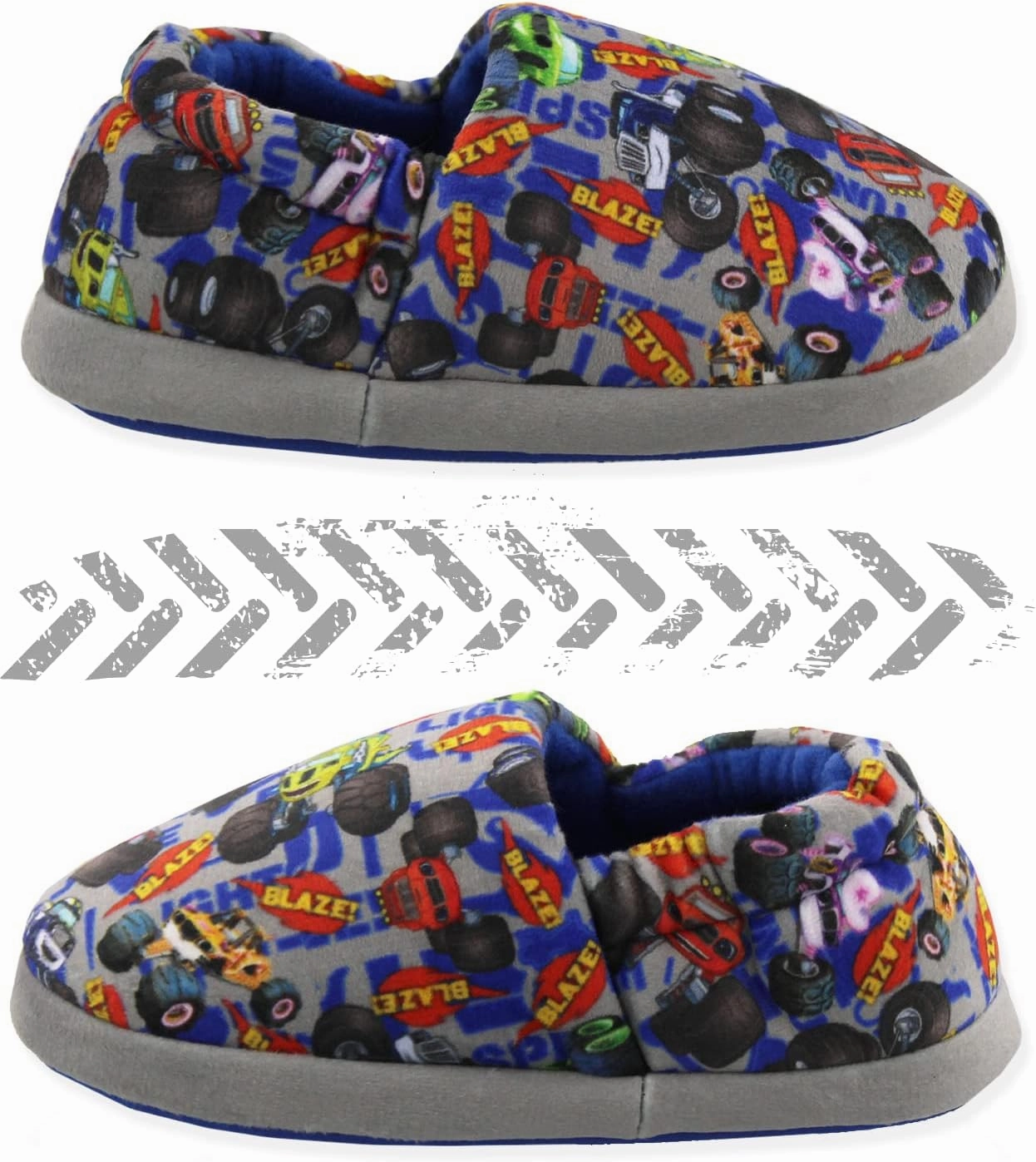 Blaze and The Monster Machines Boys Toddler Plush Aline Slippers