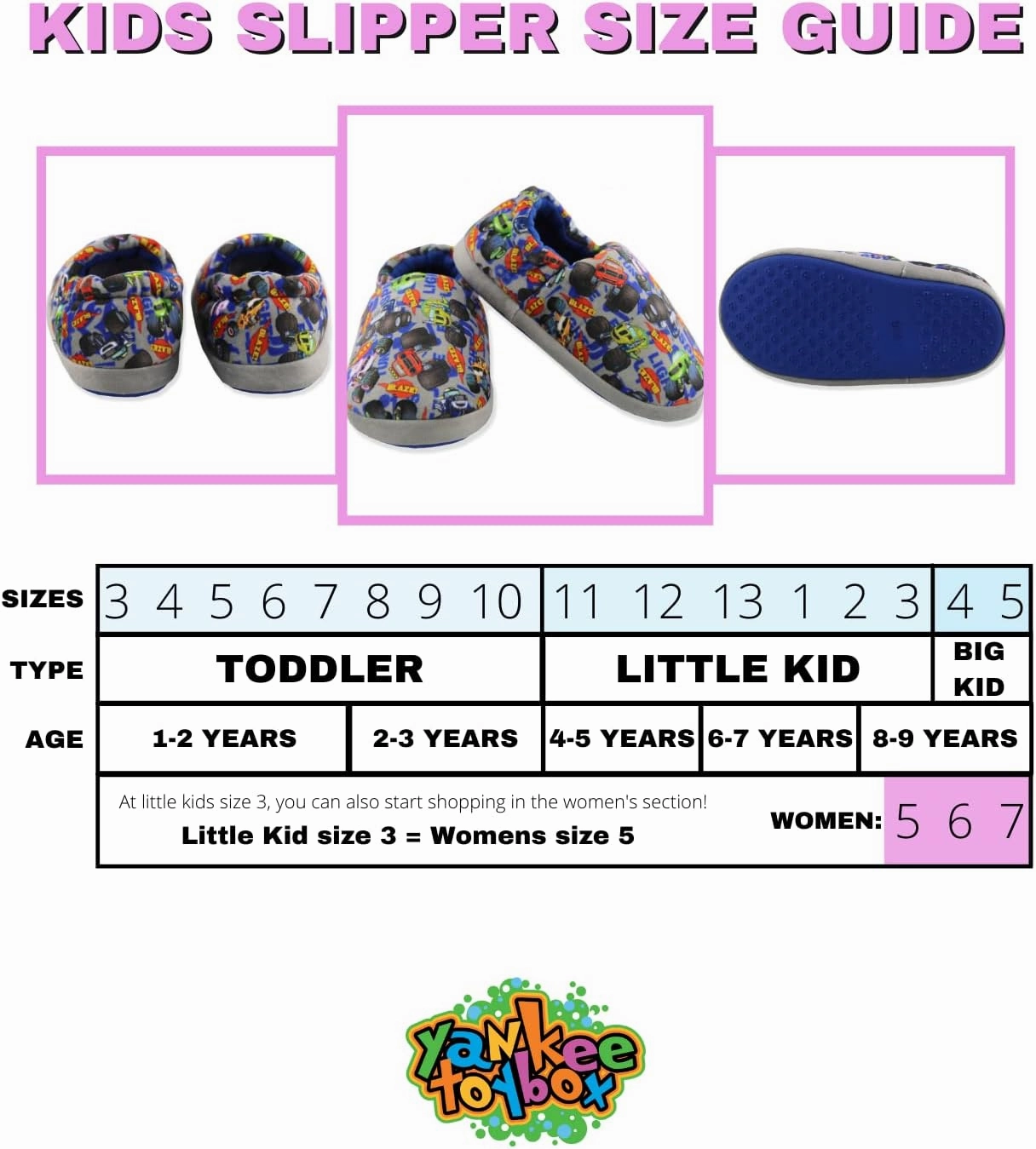 Blaze and The Monster Machines Boys Toddler Plush Aline Slippers