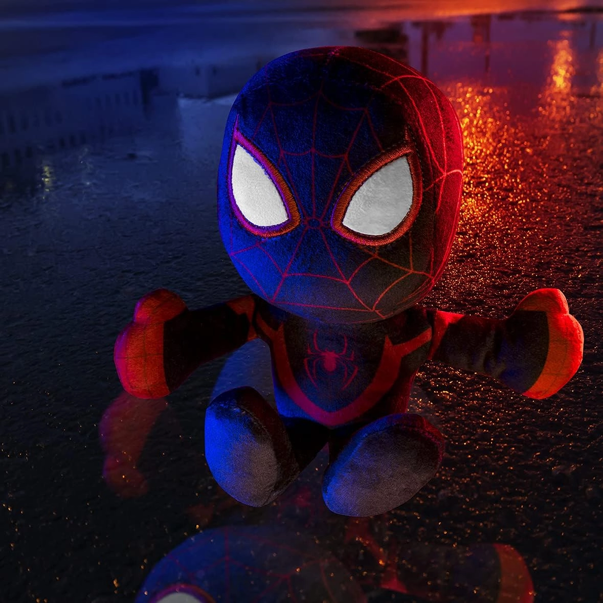 Bleacher Creatures Marvel Miles Morales Ultimate Spider-Man 8" Kuricha Sitting Plush - Soft Chibi Inspired Toy