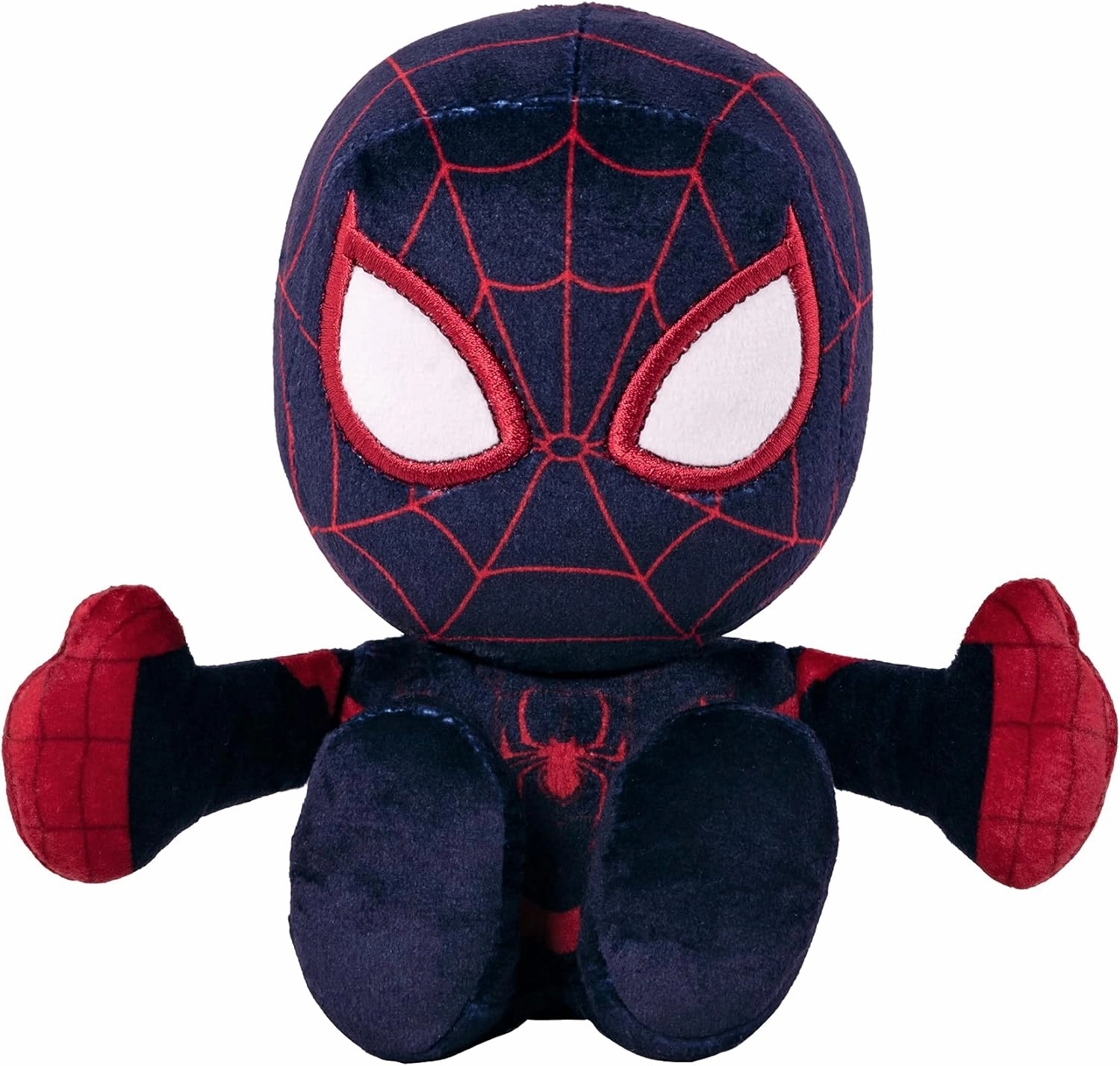 Bleacher Creatures Marvel Miles Morales Ultimate Spider-Man 8" Kuricha Sitting Plush - Soft Chibi Inspired Toy