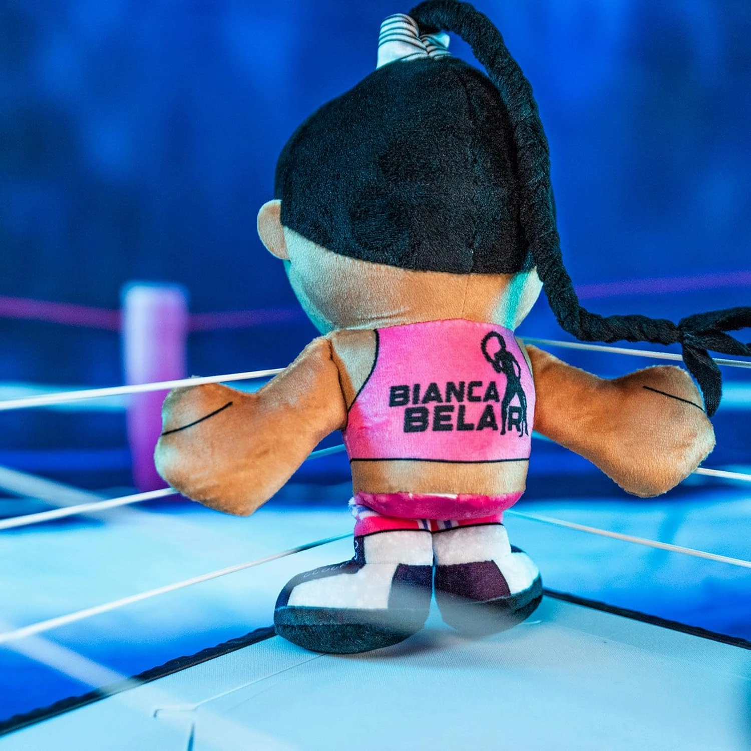 Bleacher Creatures WWE Diva Bianca Belair 8" Kuricha Plush - Soft Chibi Inspired Toy