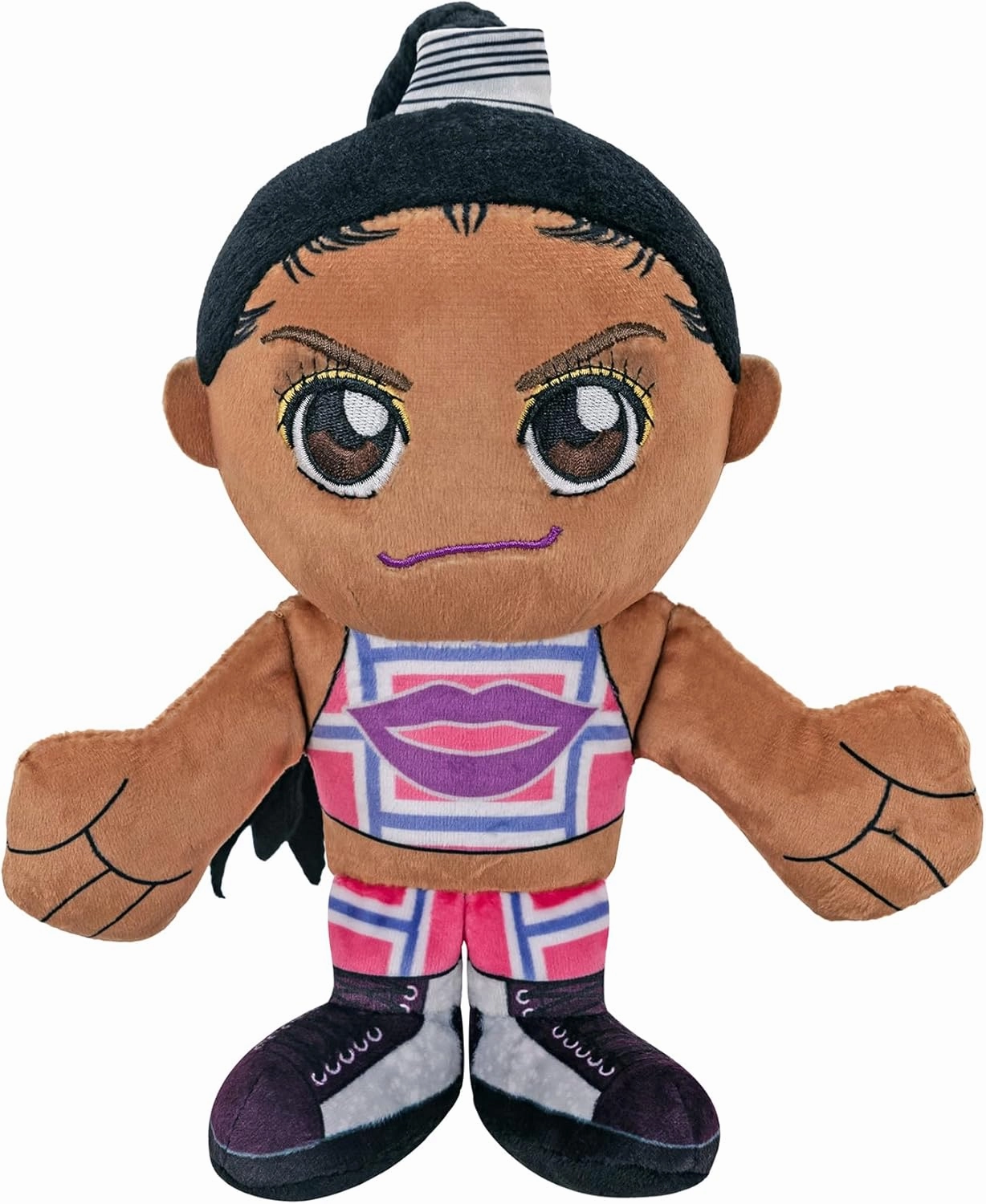 Bleacher Creatures WWE Diva Bianca Belair 8" Kuricha Plush - Soft Chibi Inspired Toy