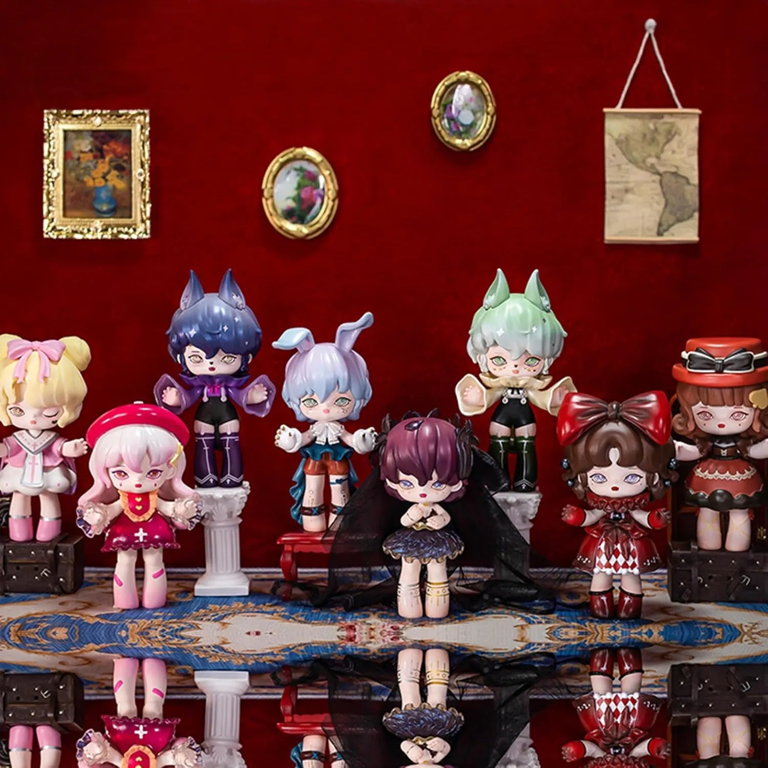 Blind Box Figures Toys,4.7" Cute Mini Dolls Kawaii MISYA Ball Party PVC Blind Box Doll Collectable Action Figure for Girls Birthday Party Gift Toys