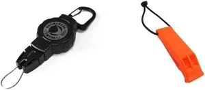 Boomerang Scuba Diving Retractable Gear Tethers with a Kevlar Cord and Universal End Fitting - Great for Scuba Diving Gauges, Flashlights, Cameras and More - Made in The USA