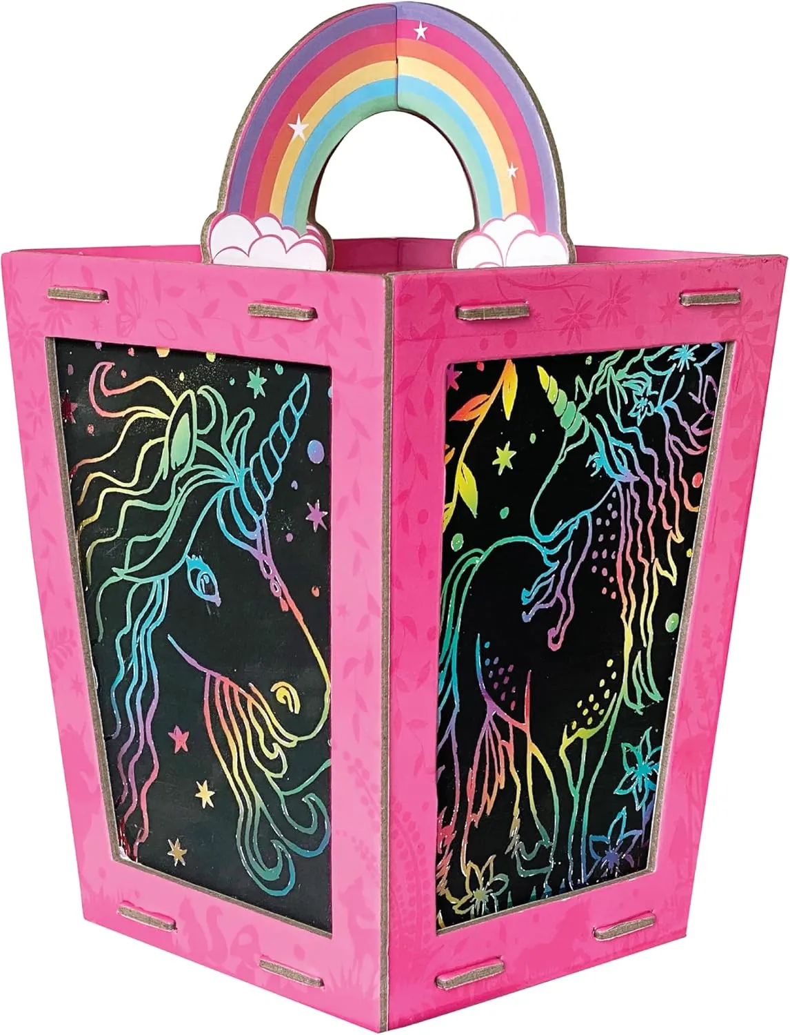 BOX CANDIY Totally Magical Unicorn Lantern Scratch Art Night Light Kit to Make and Enjoy